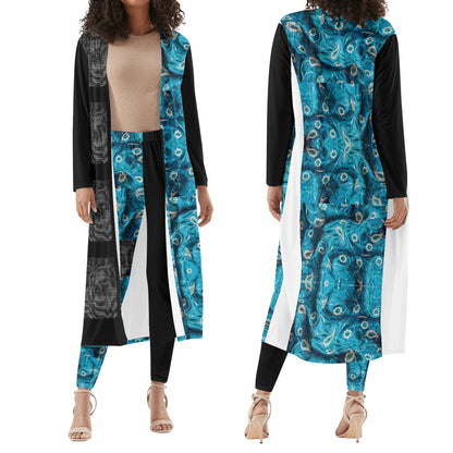 Tpaise Long Sleeve Cardigan and Leggings Set 2pcs