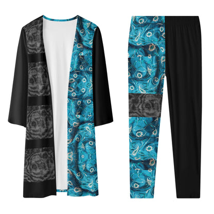 Tpaise Long Sleeve Cardigan and Leggings Set 2pcs