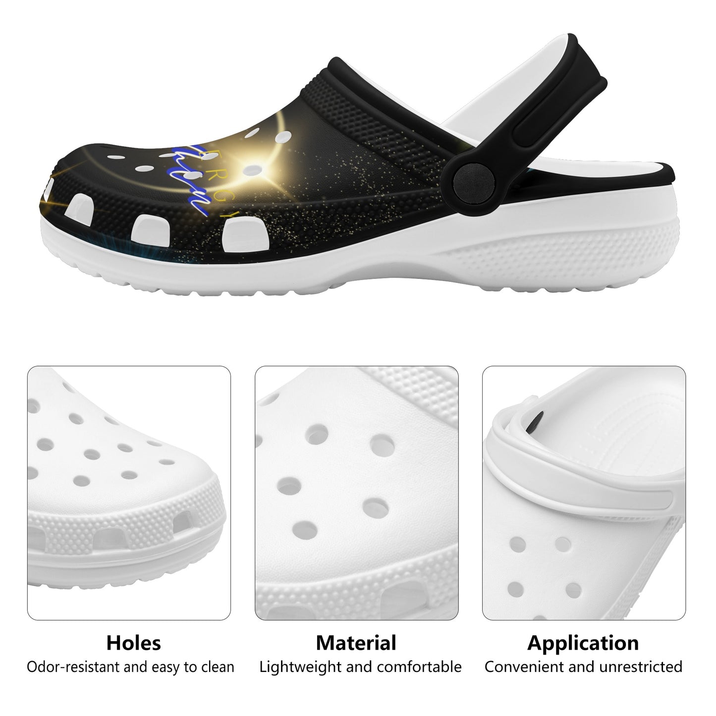 Ladies Galaxy Burst Clogs