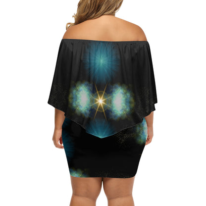 Galaxy Burst Off-the-shoulder Tube Dress