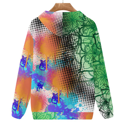 Fellas Painted Floral Hooded Sweatshirt