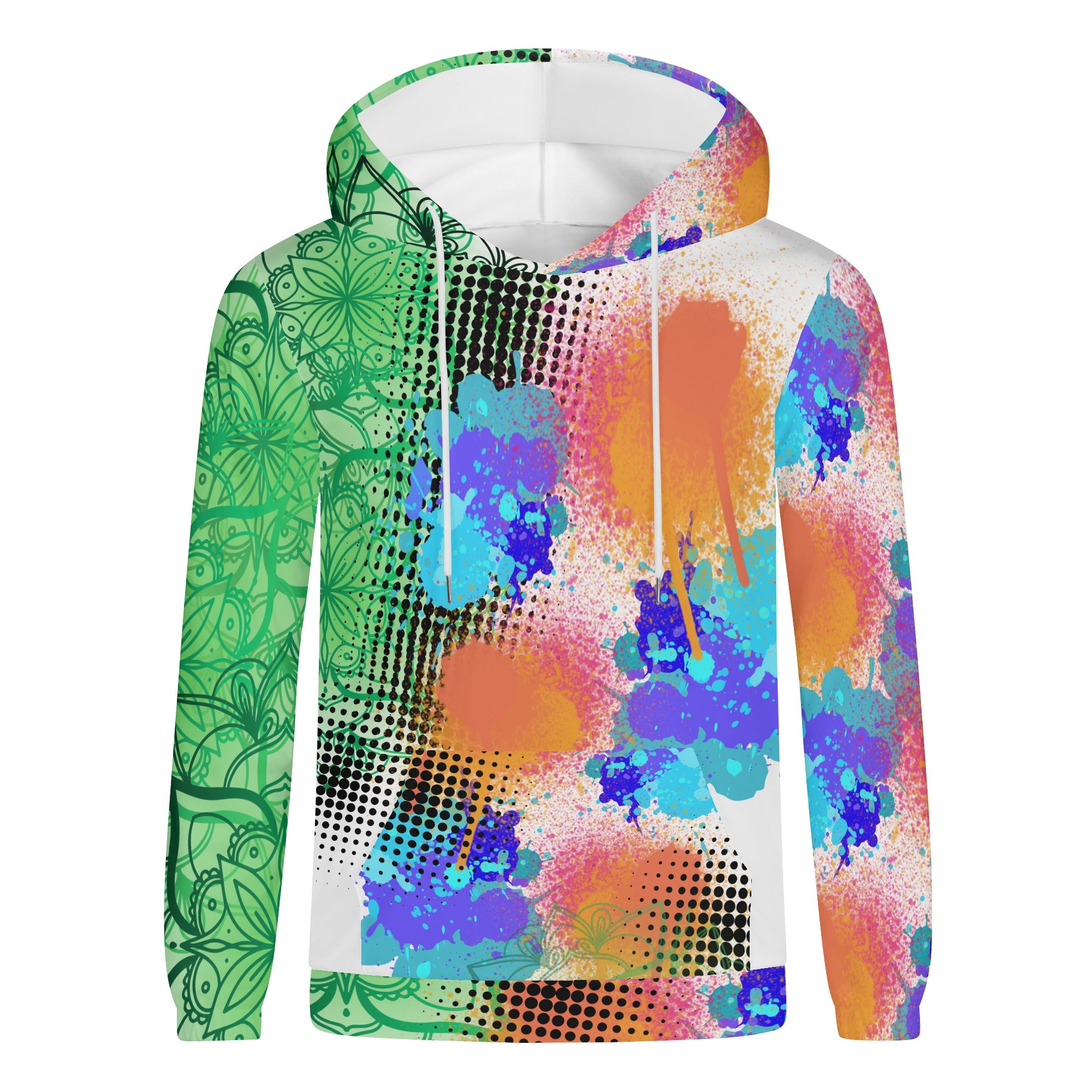 Fellas Painted Floral Hooded Sweatshirt