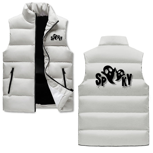 Spooky with Black Logo Puffer Vest