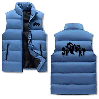 Spooky with Black Logo Puffer Vest