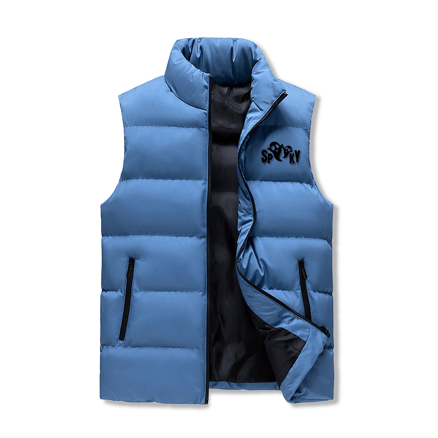 Spooky with Black Logo Puffer Vest