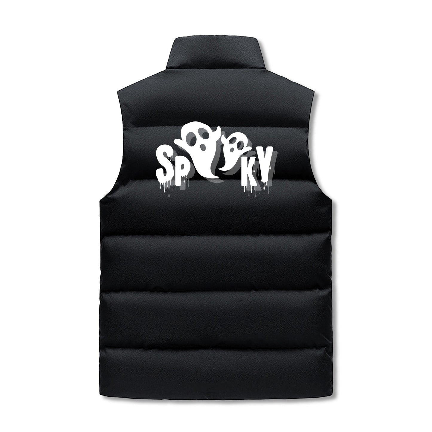 Spooky with White Logo Puffer Vest