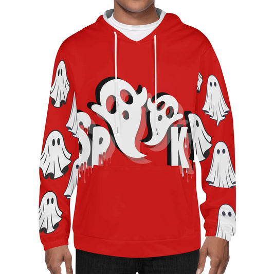 Fellas Red Spooky Hooded Sweatshirt