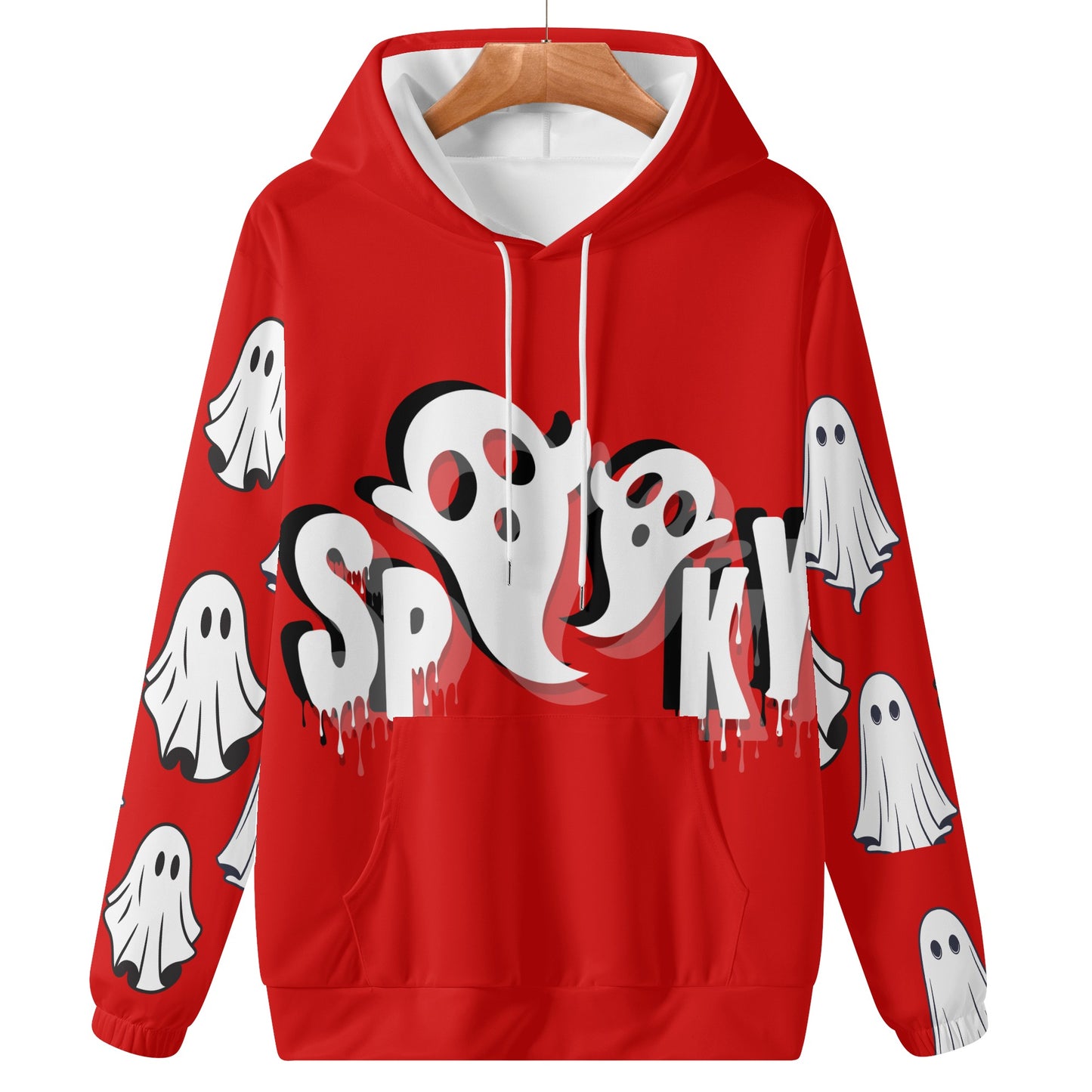 Fellas Red Spooky Hooded Sweatshirt