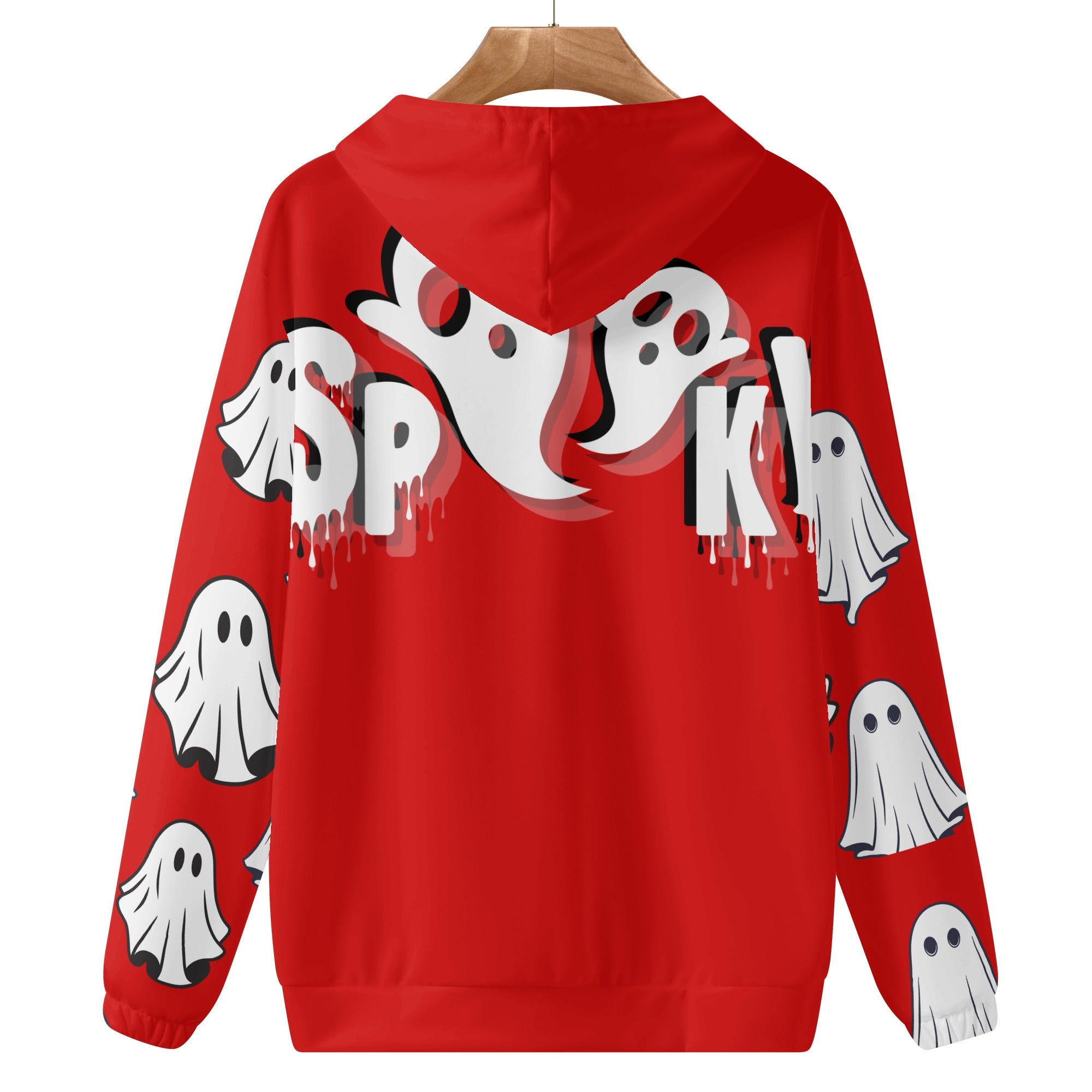 Fellas Red Spooky Hooded Sweatshirt