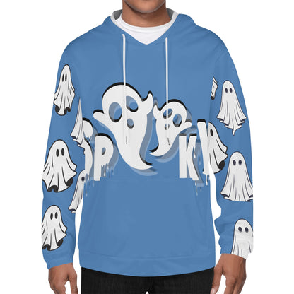 Fellas Blue Spooky Hooded Sweatshirt