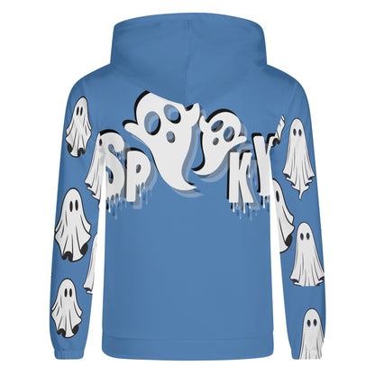 Fellas Blue Spooky Hooded Sweatshirt