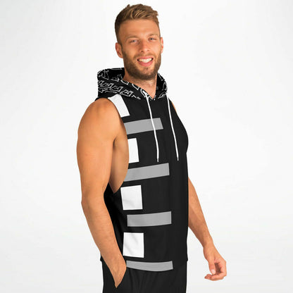 Fellas Graffiti AE Sleeveless Hoodie Blk-White