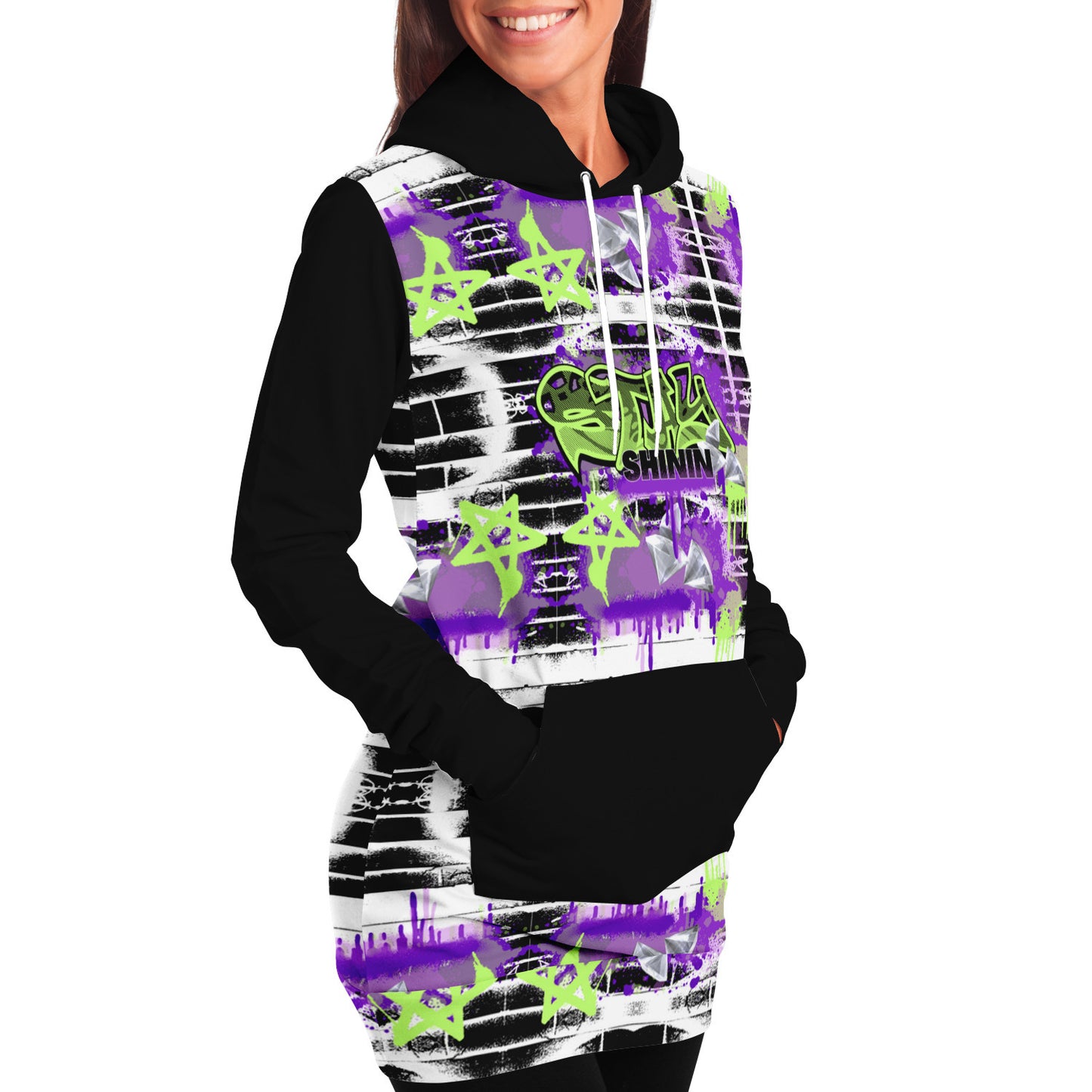 Ladies Longline 'StayShinin" Hoodie