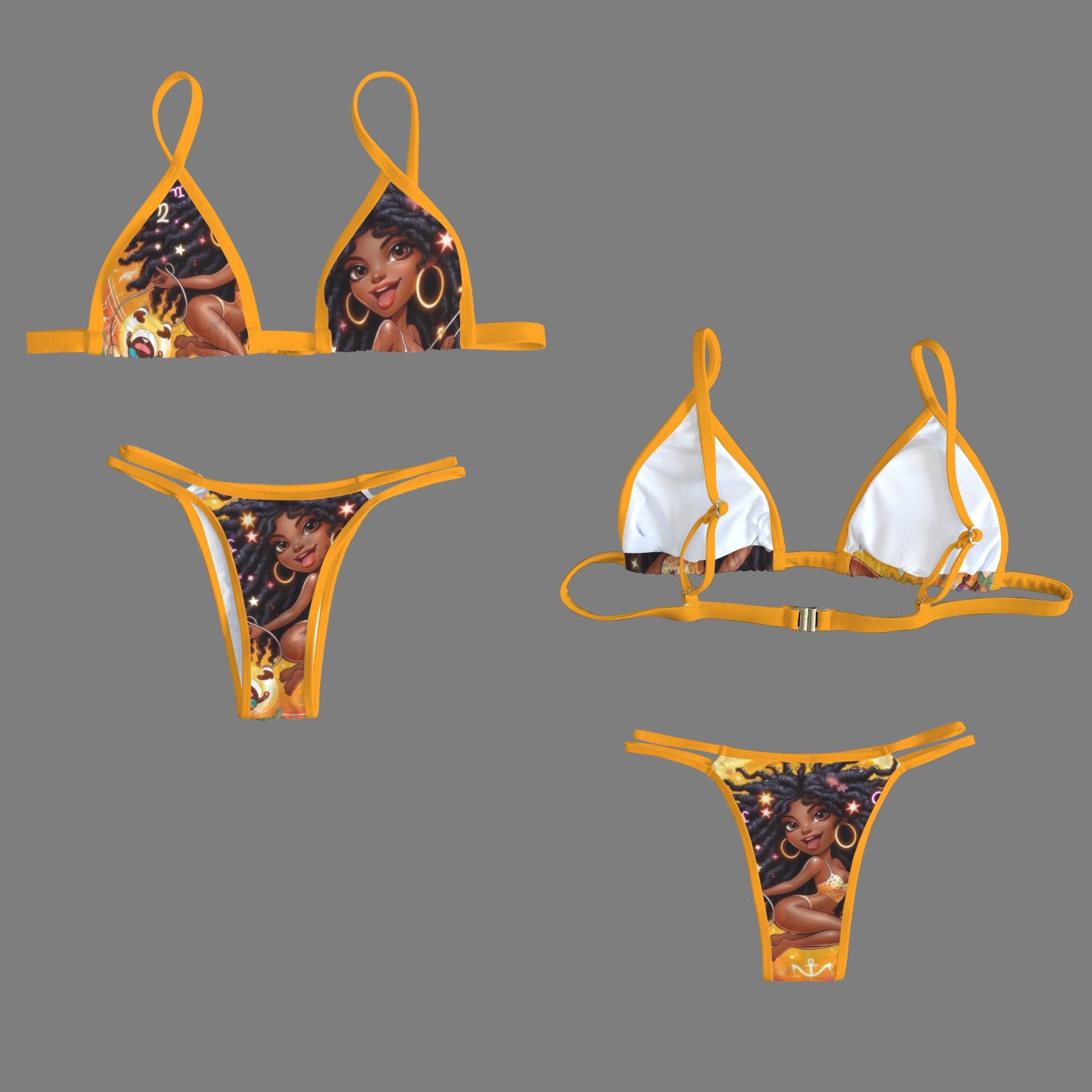 Zodiac Triangle Bikini Set-Capricornvibes