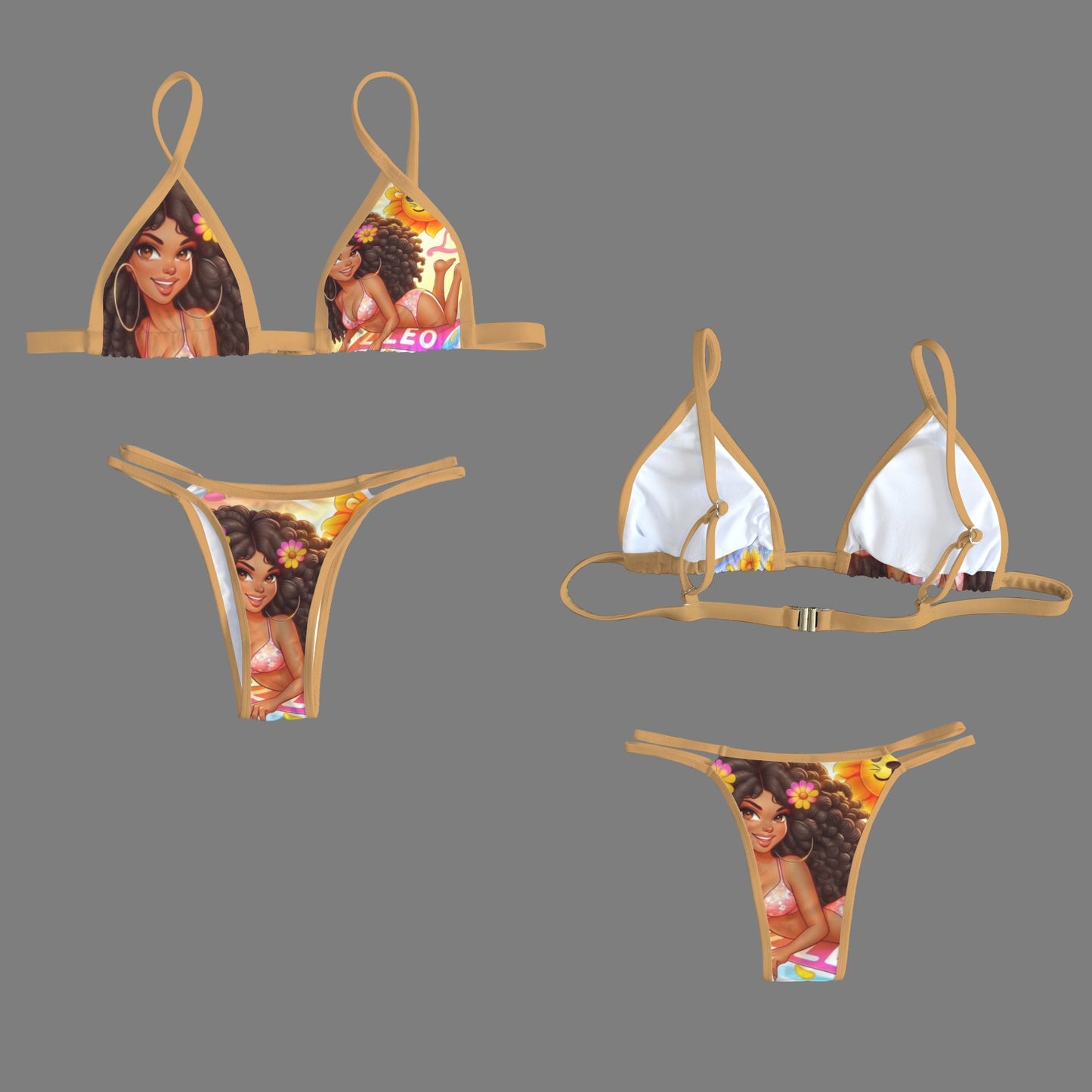 Zodiac Triangle Bikini Set-LeoVibes