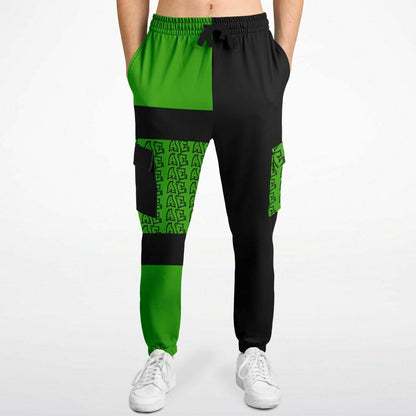 Fellas Green Graffiti Cargo Sweats