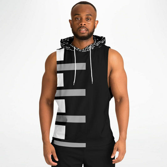 Fellas Graffiti AE Sleeveless Hoodie Blk-White