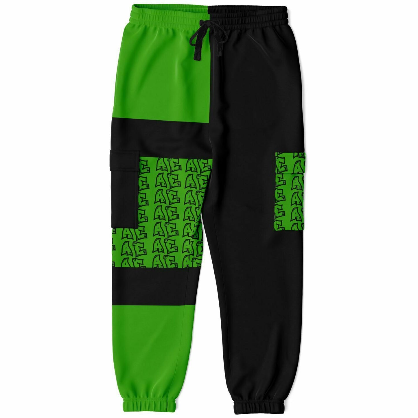 Fellas Green Graffiti Cargo Sweats