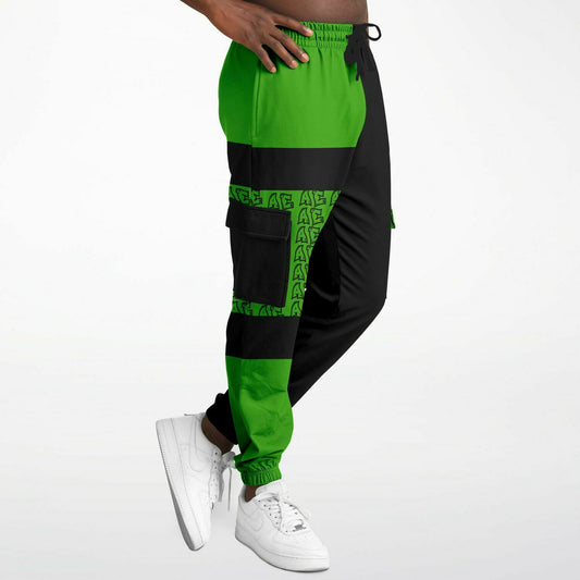 Fellas Green Graffiti Cargo Sweats