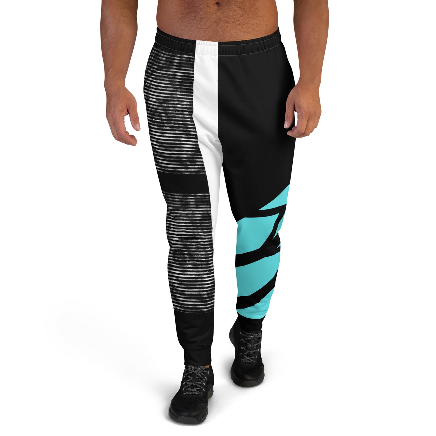 Teal Abstract Joggers