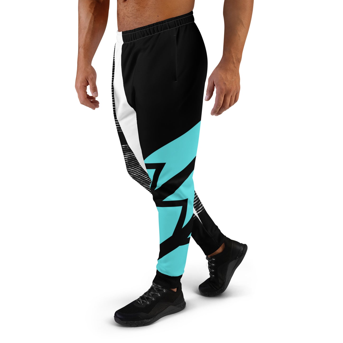 Teal Abstract Joggers