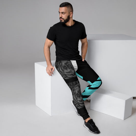 Teal Abstract Joggers