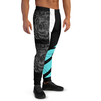 Teal Abstract Joggers