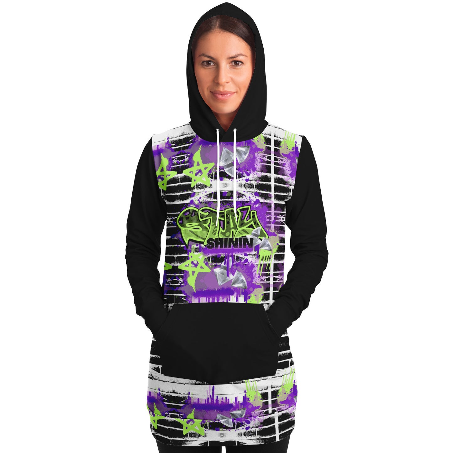 Ladies Longline 'StayShinin" Hoodie