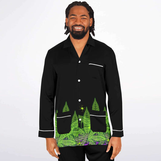 Mens "Stay High" Halloween Satin Pajamas