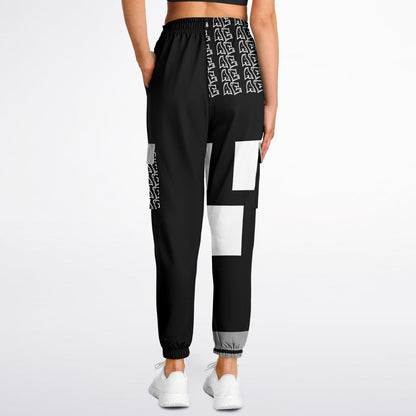 Ladies AE Graffiti Cargo Sweats BlkWht