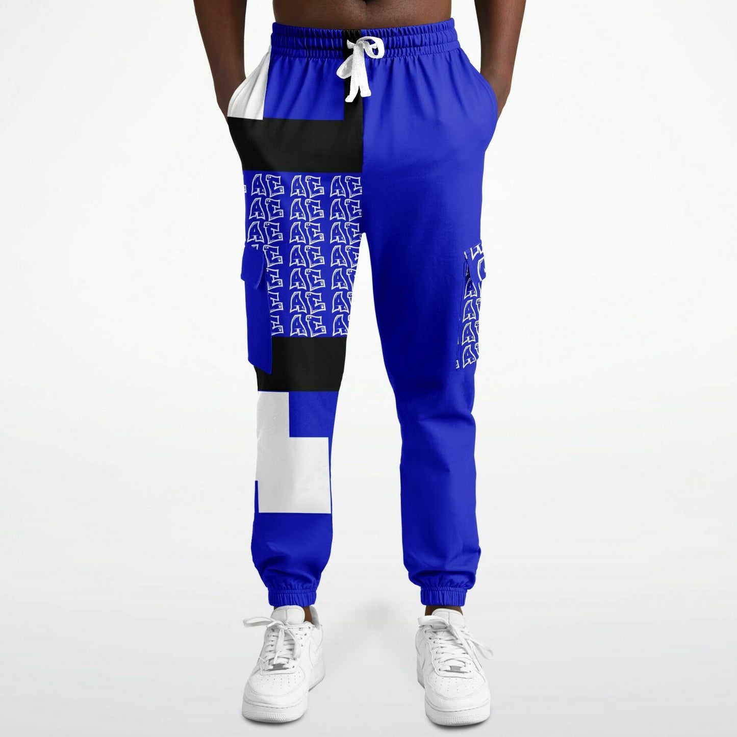 Fellas Royal Blue AE Graffiti Cargo Sweats