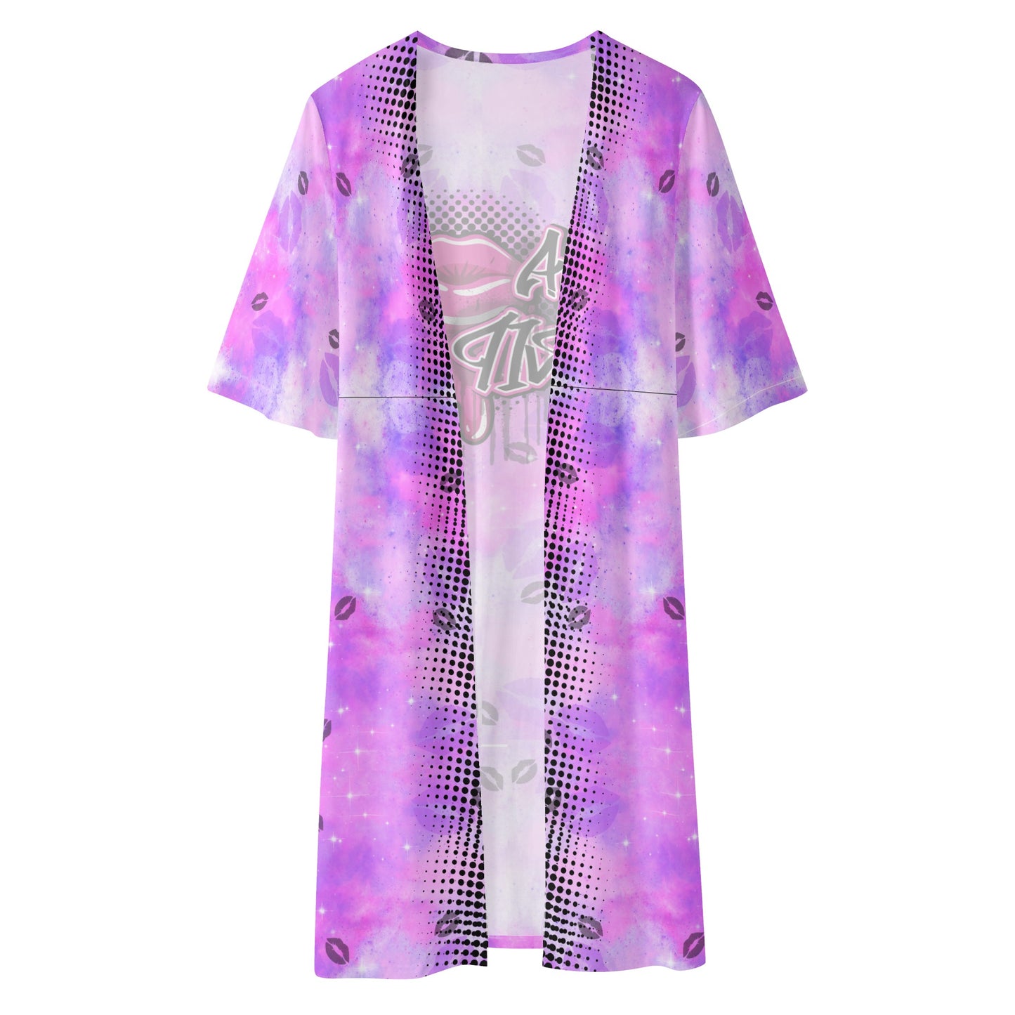 "Da Drip" Half Sleeve Kimono Cardigan